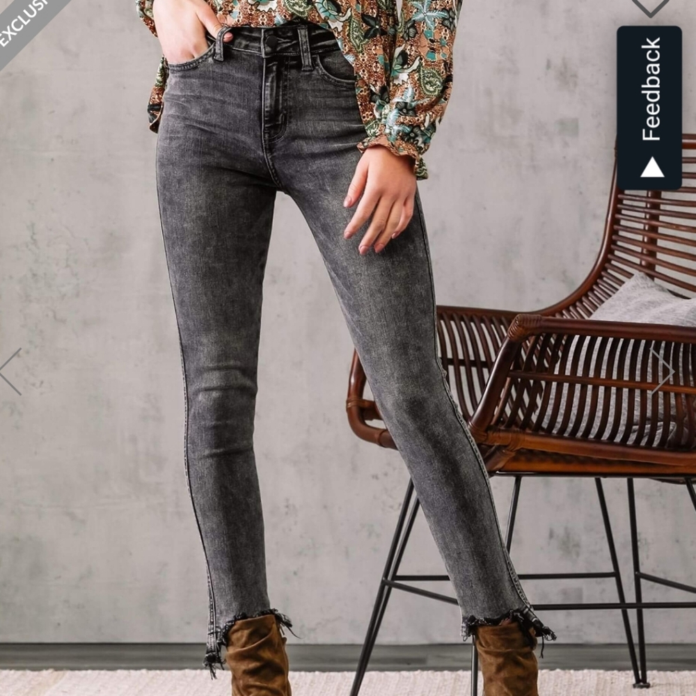 Buckle Flying Monkey high rise ankle skinny jeans